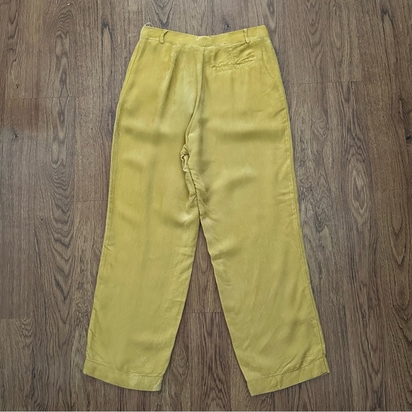 Forte Forte Pants Yellow mini corduroy straight flat front pants size 4 - Picture 2 of 12